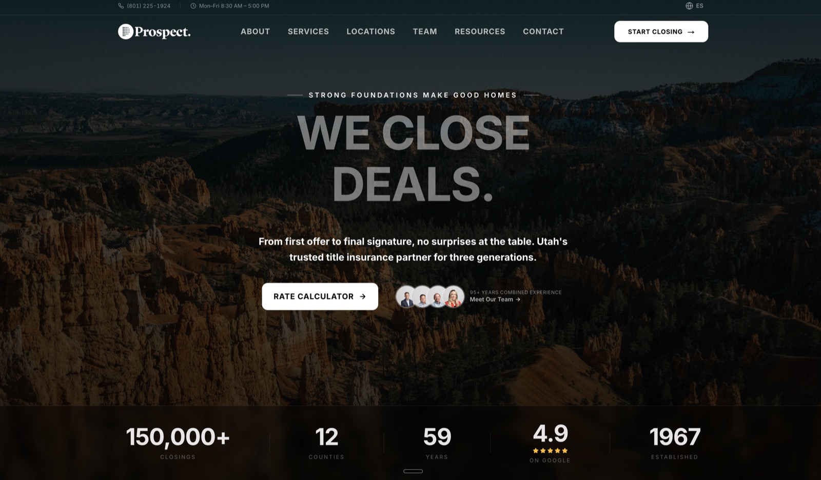 Prospect. Title & Escrow — product preview